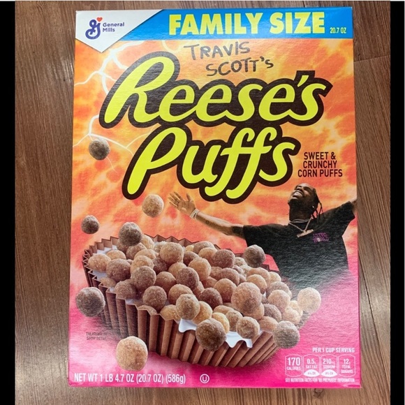 Other New Family Size Travis Scott Reeses Puffs Cereal Poshmark